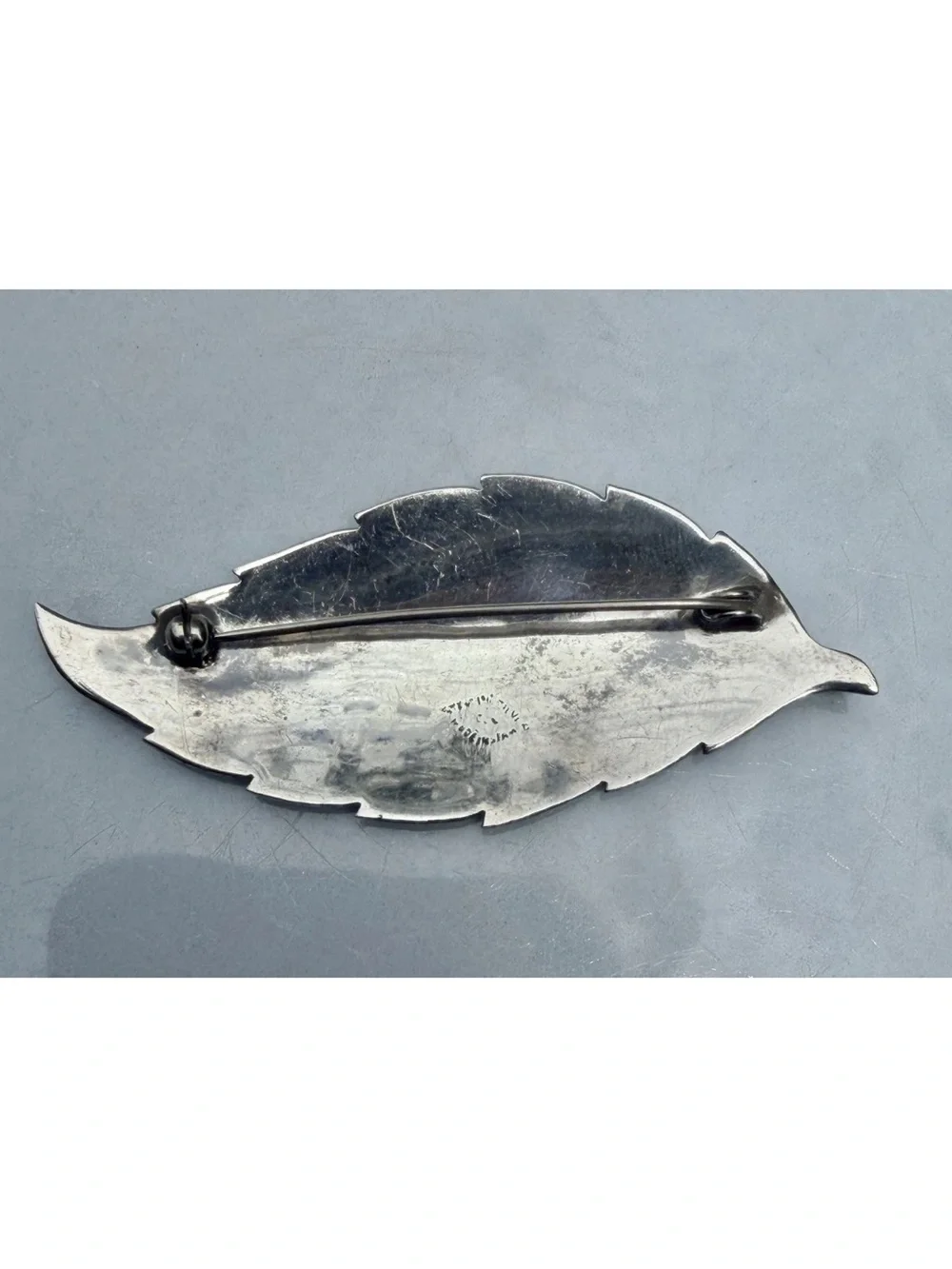 Vintage Sterling Silver & Blue Enamel SIAM NIELLO Dancer Pin Brooch THAILAND - Picture 3 of 4